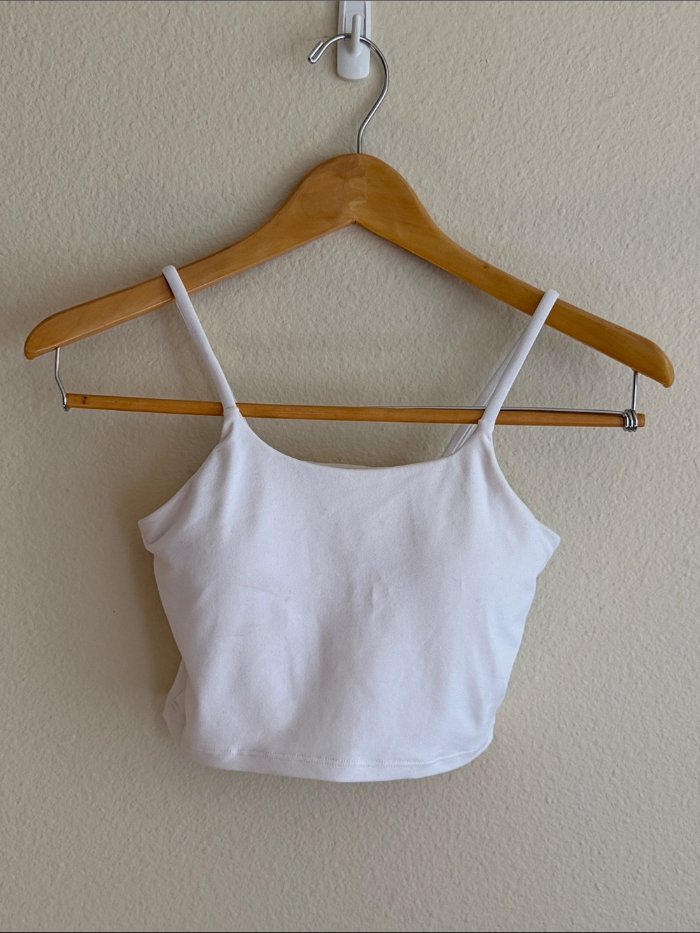 White Wire-free Padded Yoga Sports Bra